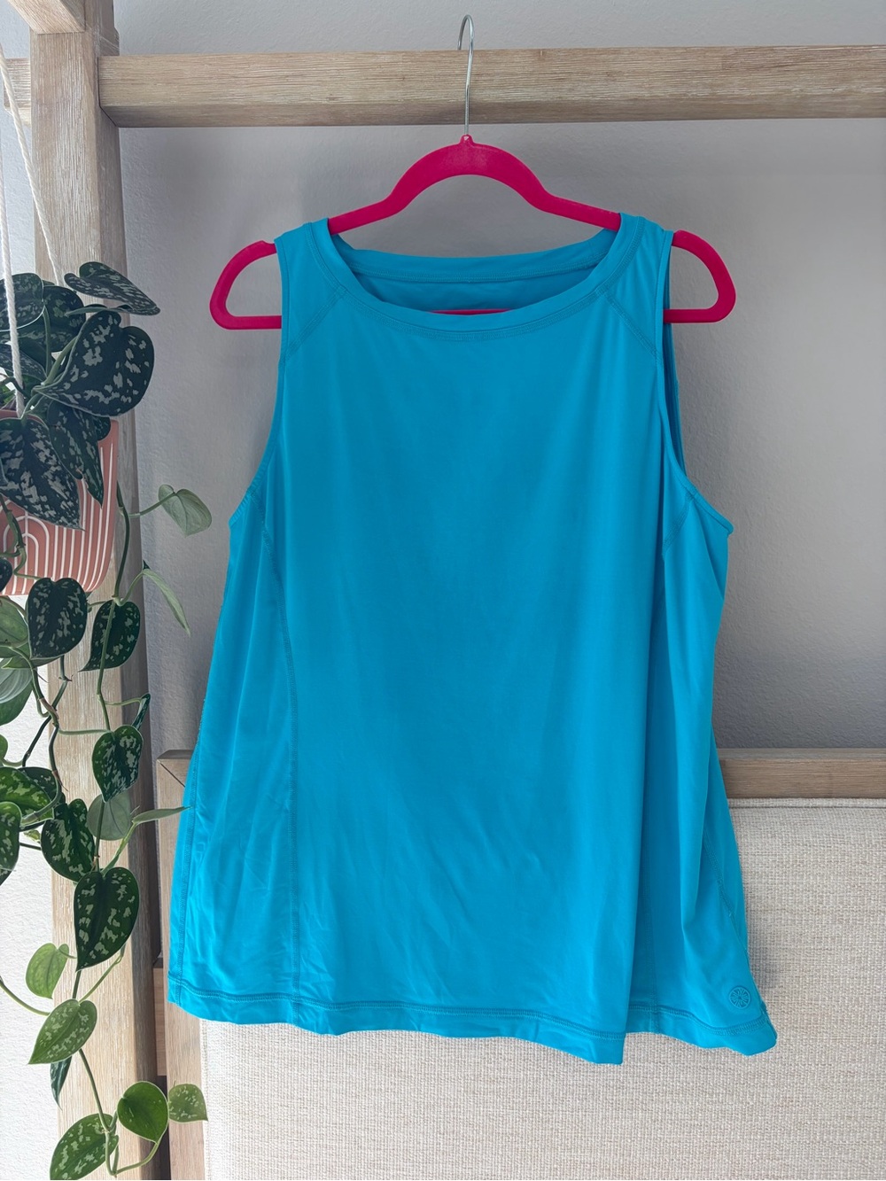 Lilly Pulitzer Bright Turquoise Athletic Tank Top